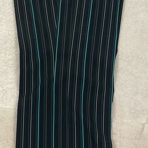 J.Lindburg pin stripe golf pants! Size 33, black w/turquoise & peach stripes.